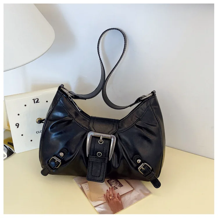 Retro Large-Capacity Pleated Bag — Image 24
