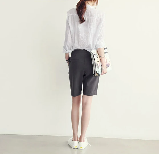Korean-Style Solid Cotton Formal Shirt — Image 21
