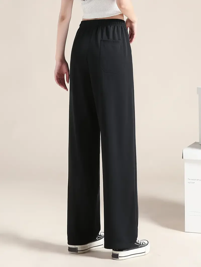 Silky-Feel Wide-Leg Pants — Image 11