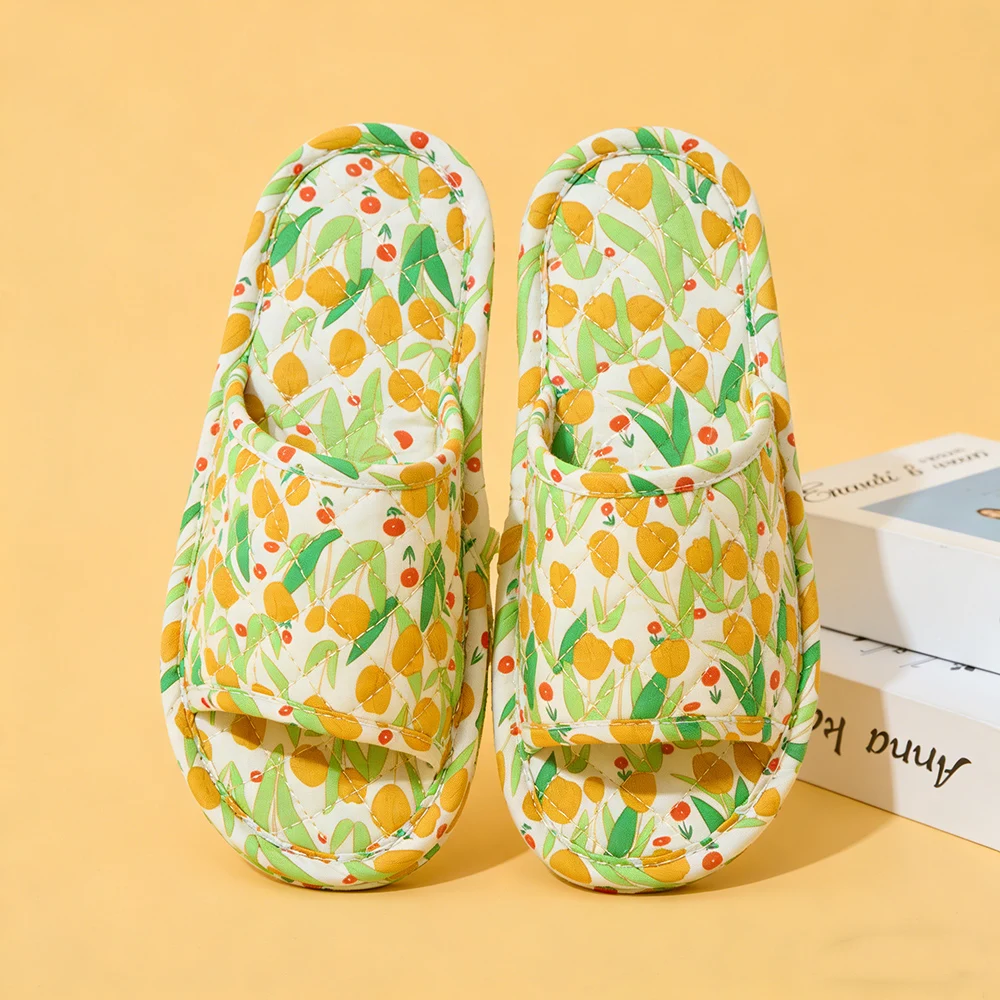 Floral Cotton Summer Slippers — Image 6
