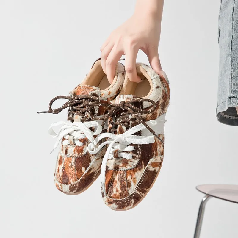 Leather Flat Shoes — Image 6