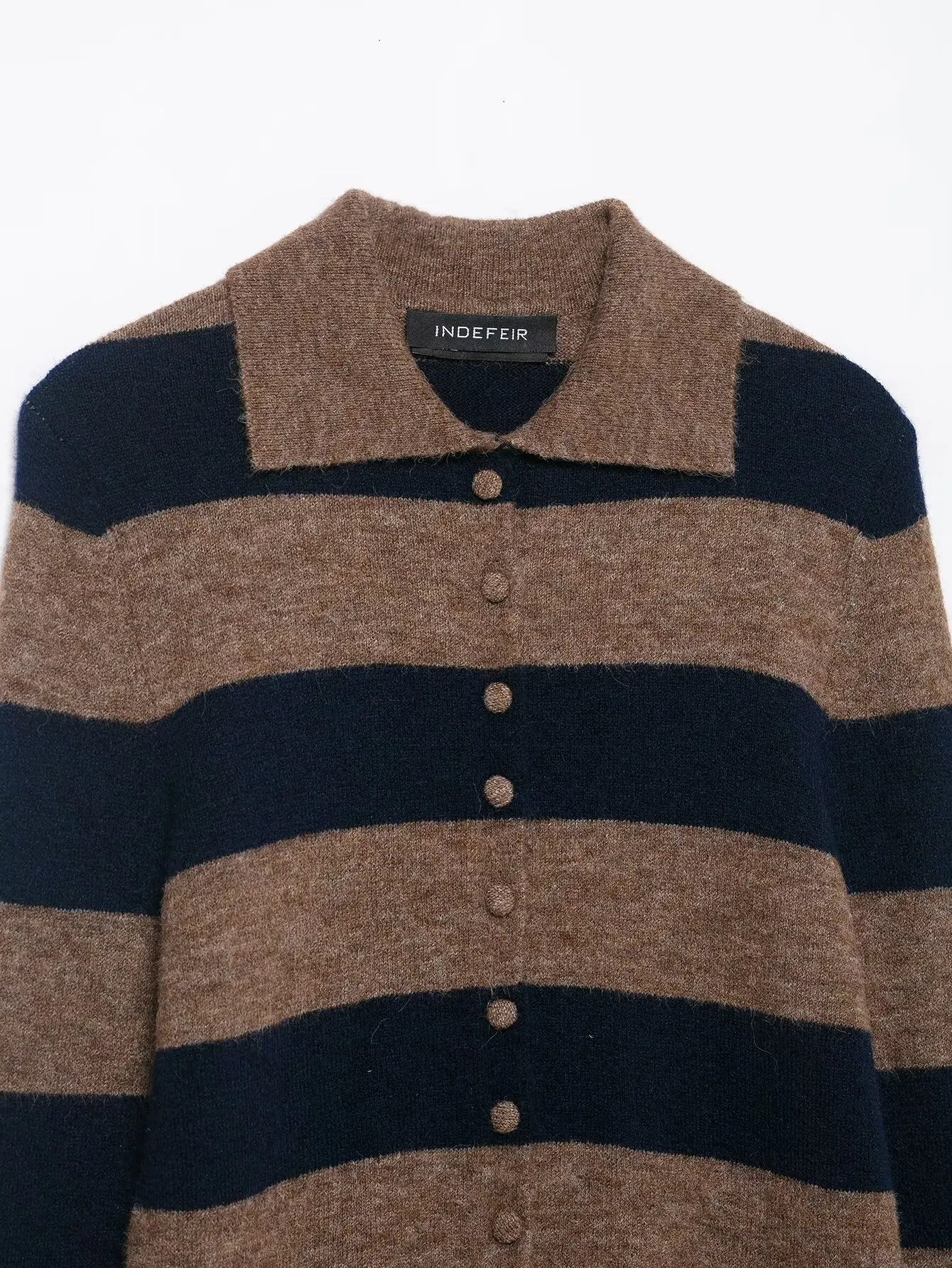 Striped Knitted Cardigan — Image 5