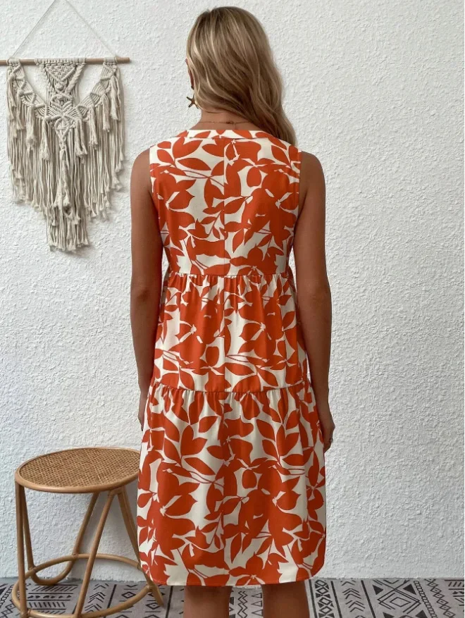 Boho Sleeveless V-Neck Summer Mini Dress — Image 17