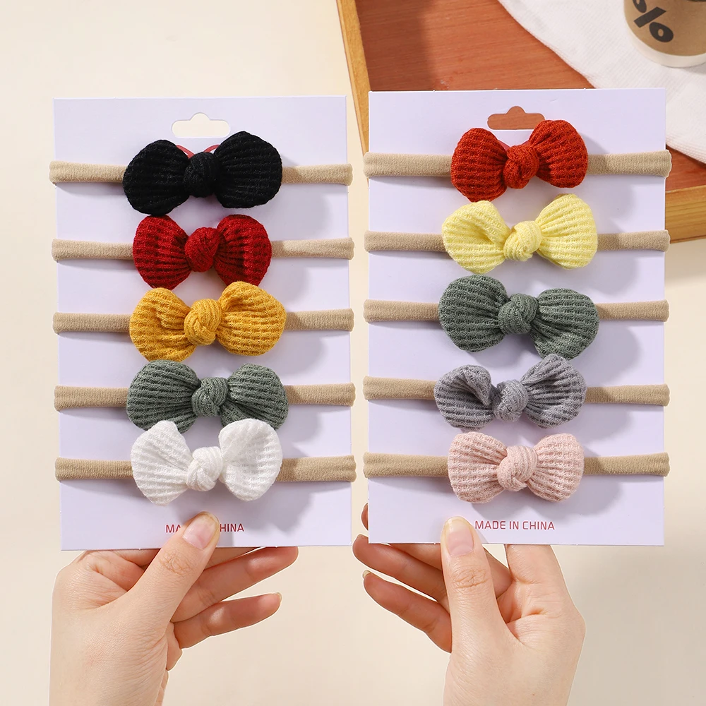 Baby 5-Piece Solid Set with Bow — Image 33