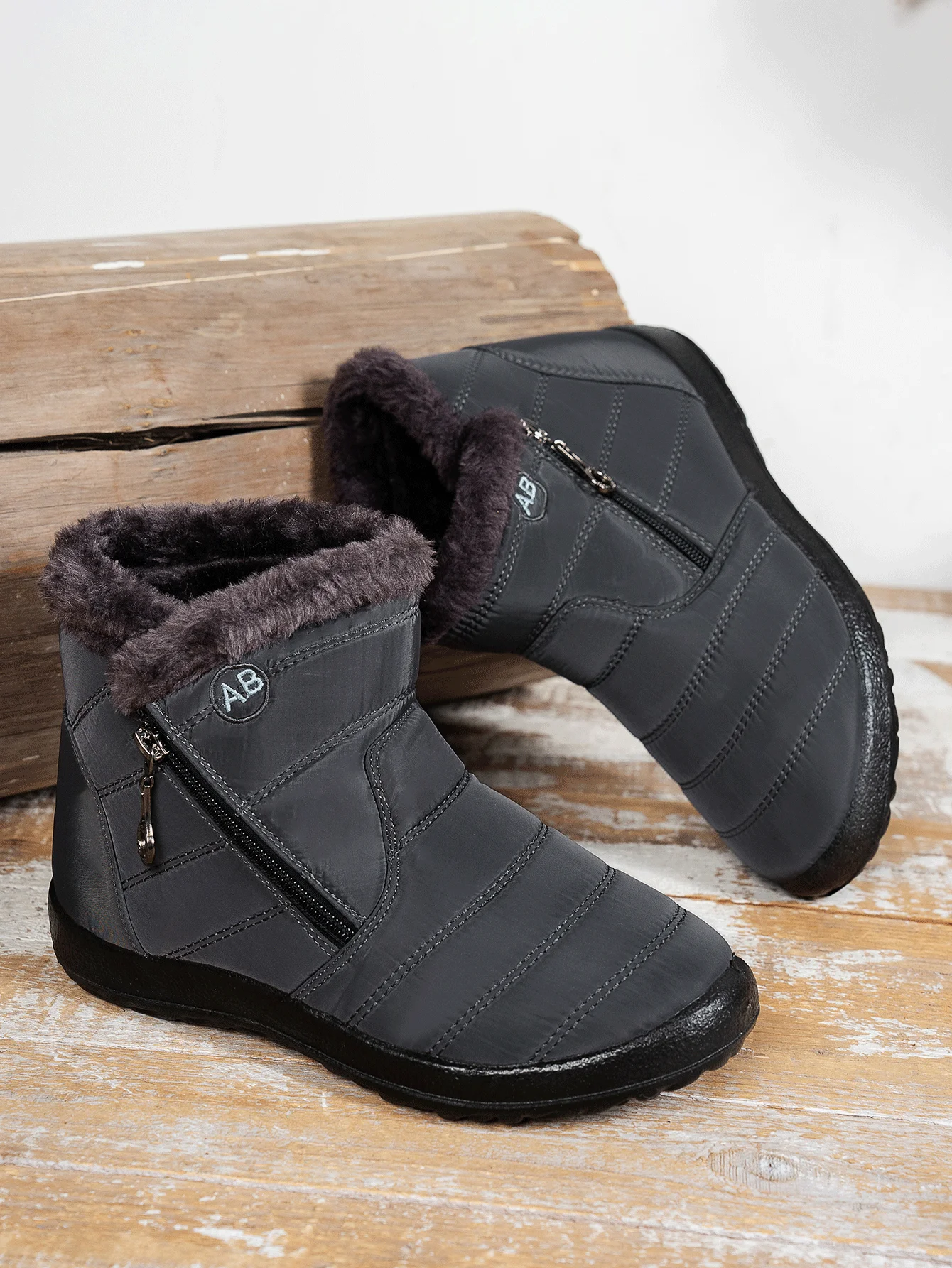Padded Warm Solid Boots — Image 13