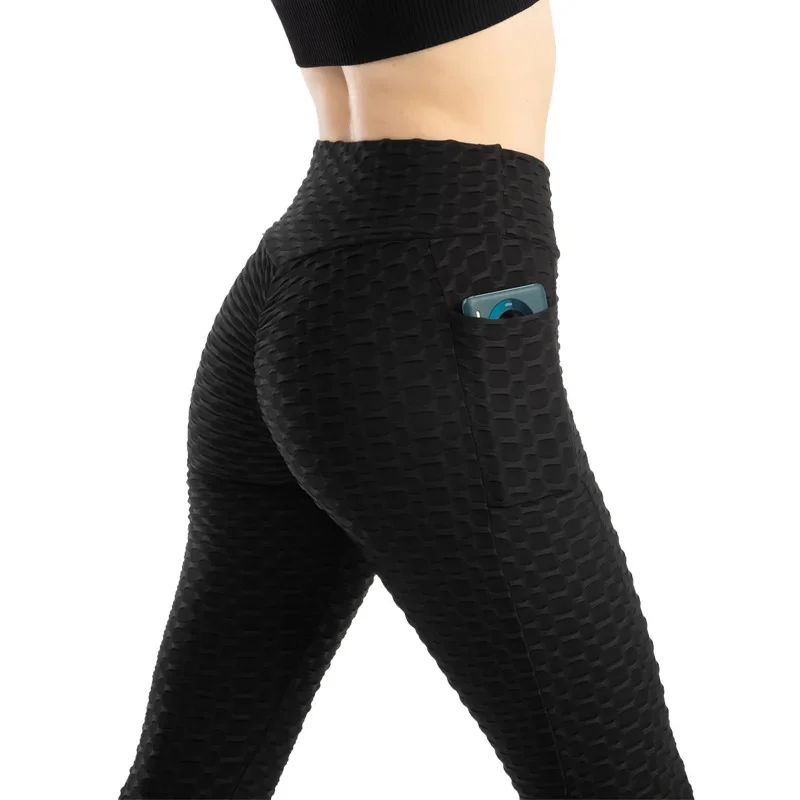 Stretchy Gym Leggings with Pocket — Image 7