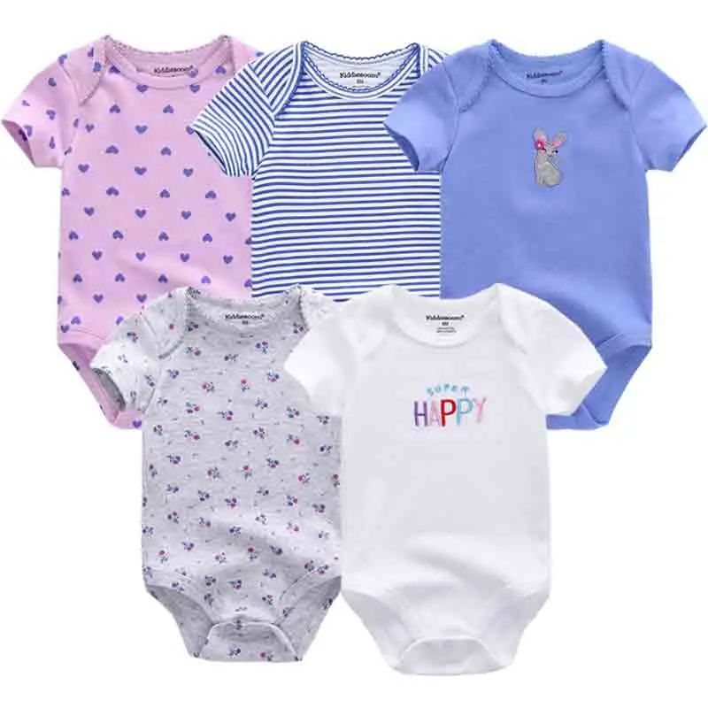 Baby 5-Piece Cotton Romper — Image 2