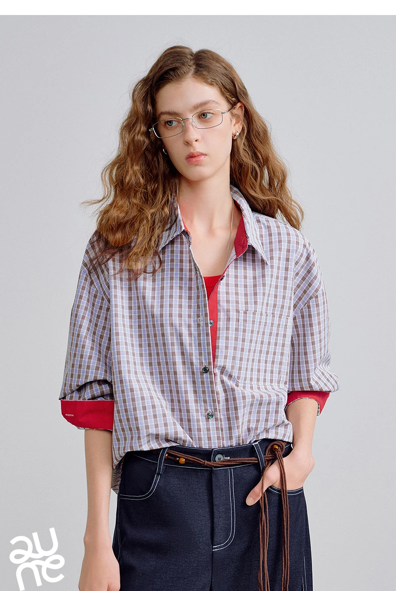 Plaid Spring Formal Shirt — Image 16