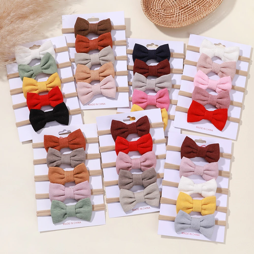 Baby 5-Piece Solid Set with Bow — Image 15