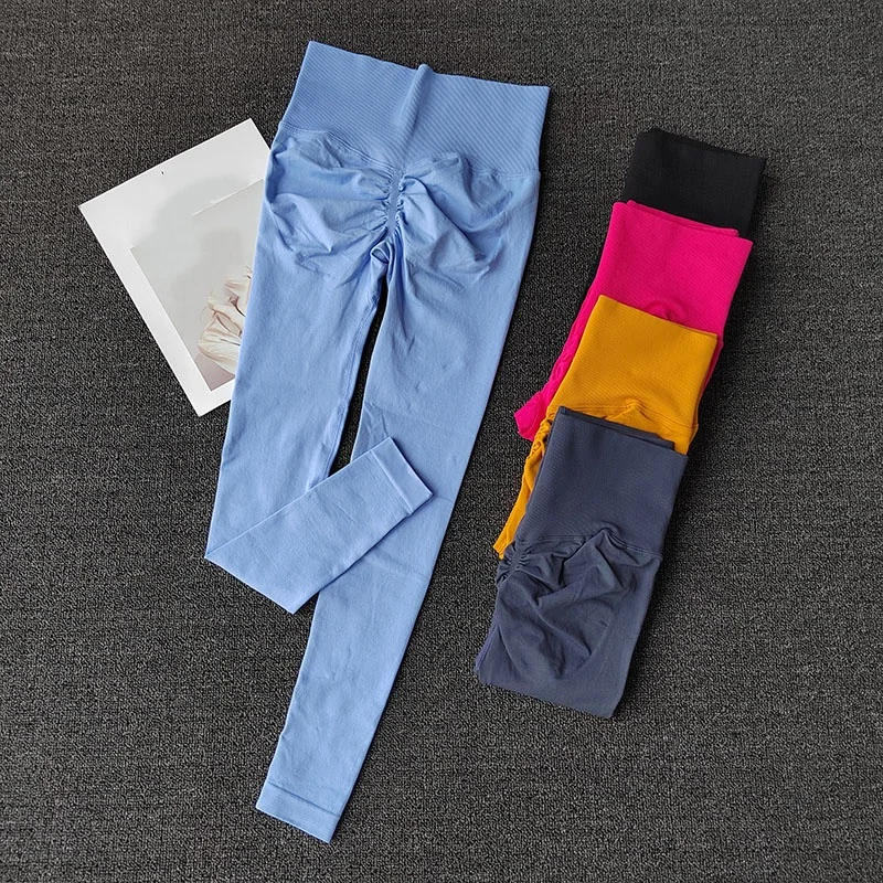 Solid High-Waisted Leggings — Image 5