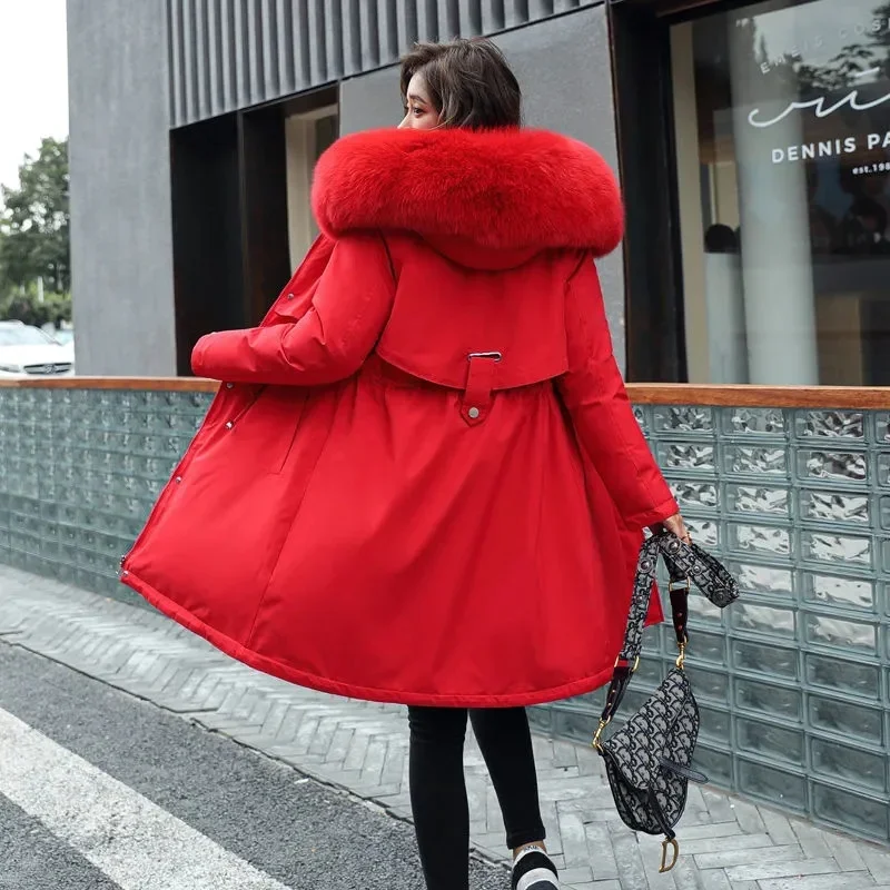Korean-Style Loose Hooded Winter Jacket — Image 19