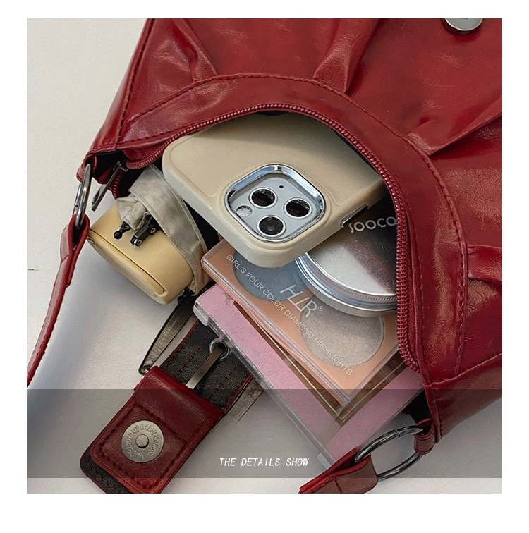 Retro Large-Capacity Pleated Bag — Image 6