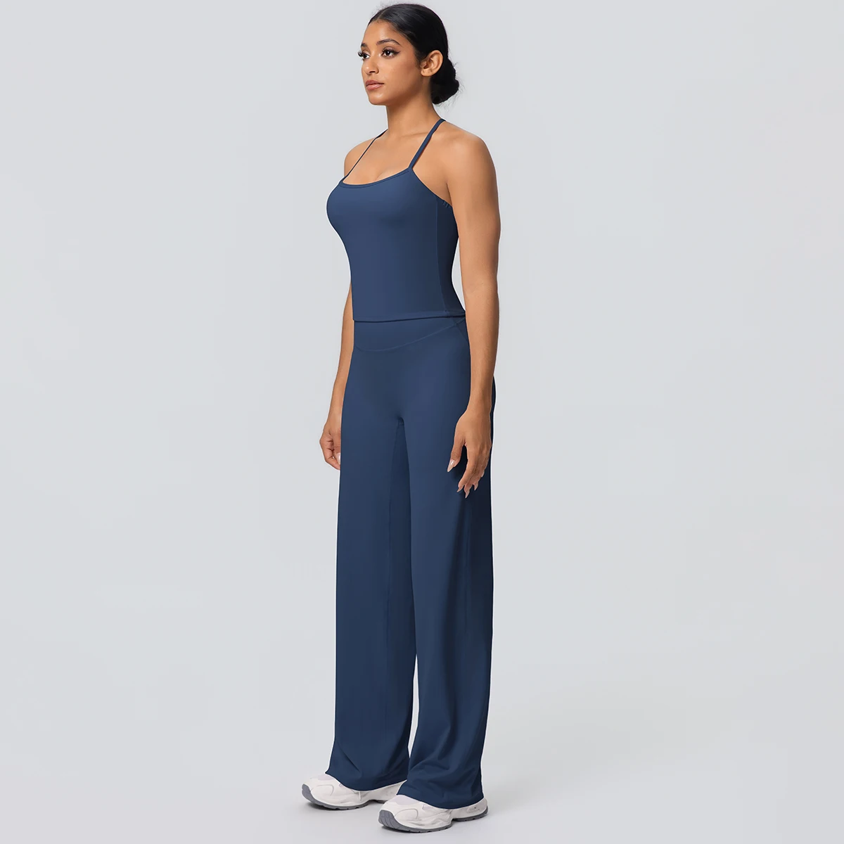 2-Piece Solid Yoga Sports Set — Image 17