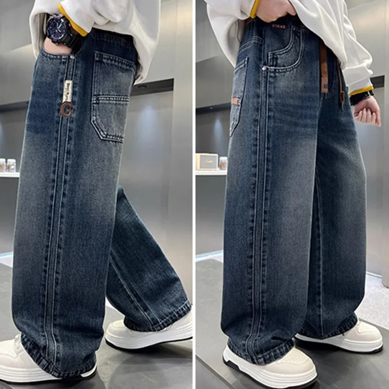 Boys' Autumn Wide-Leg Jeans — Image 7