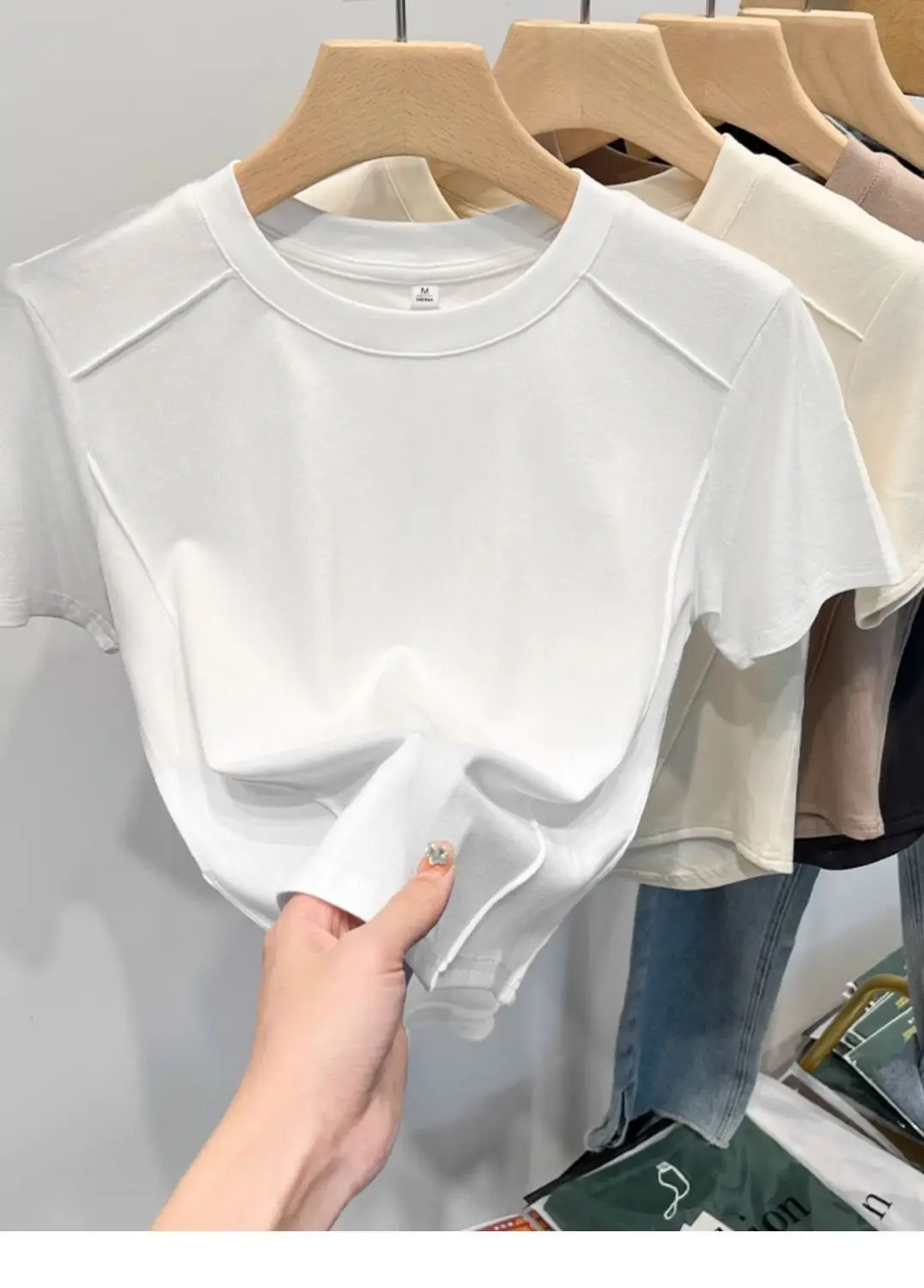 Cotton Short T-Shirt — Image 6