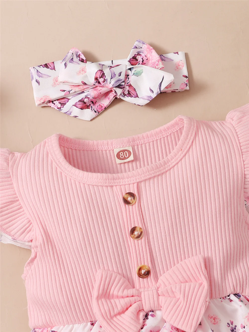 Newborn 2-Piece Floral Summer Set — Image 3