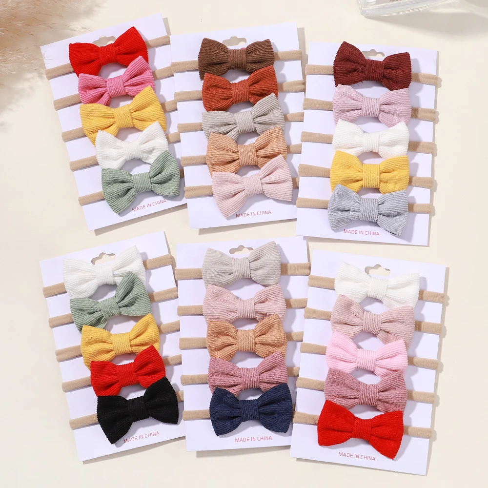 Baby 5-Piece Solid Set with Bow — Image 17