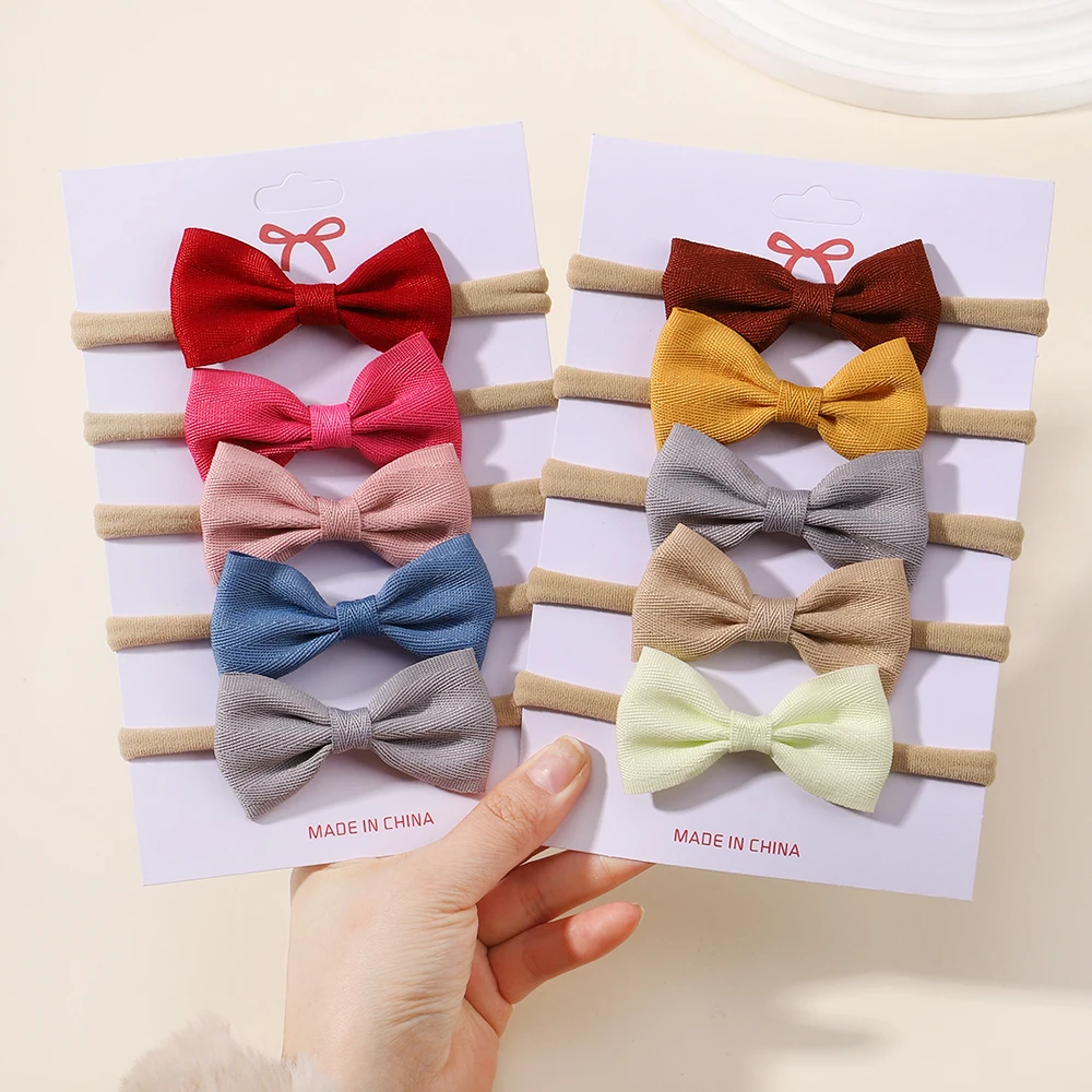 Baby 5-Piece Solid Set with Bow — Image 42