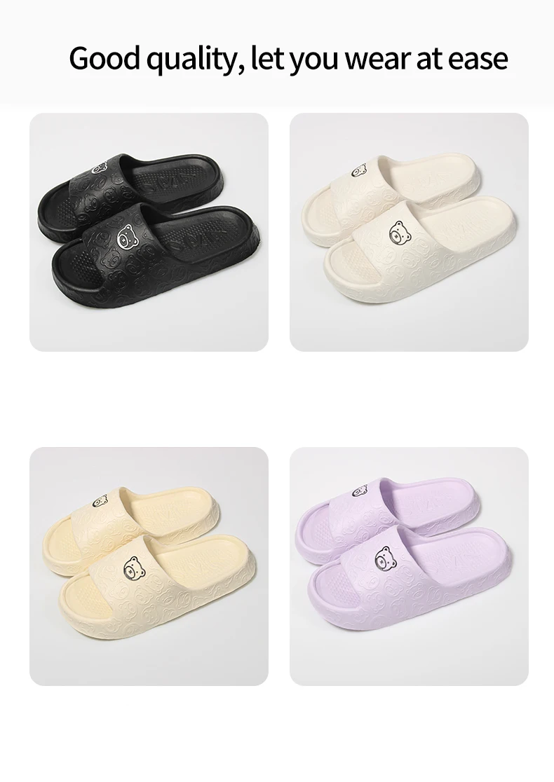 Home Slides with an Embossed Bear Pattern — Image 14