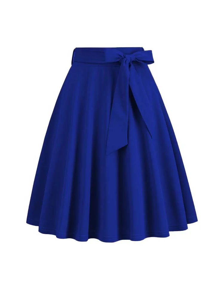 Vintage Solid Midi Skirt — Image 11