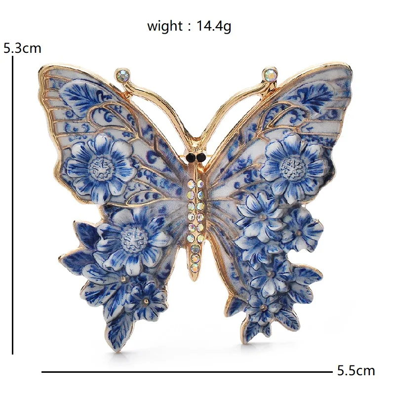 Flower and Butterfly Brooch — Image 6