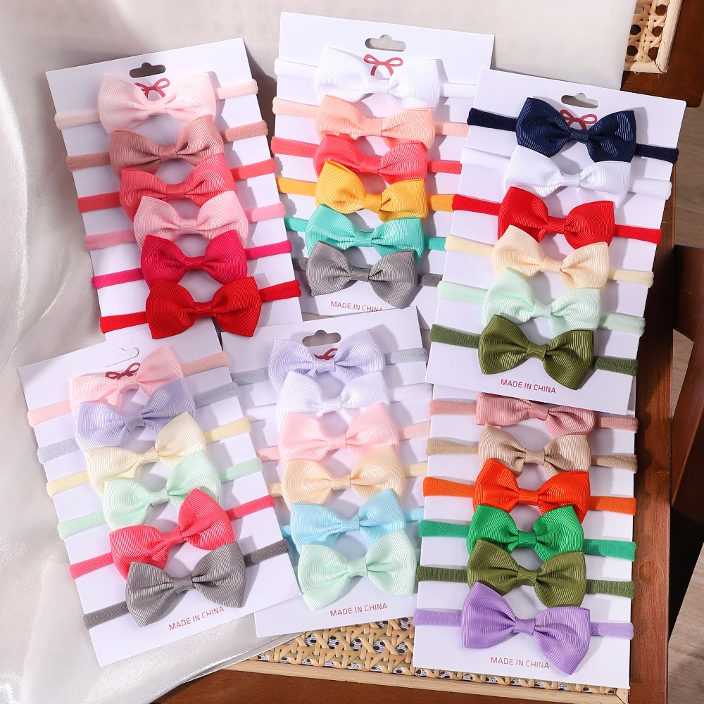 Baby 5-Piece Solid Set with Bow — Image 19