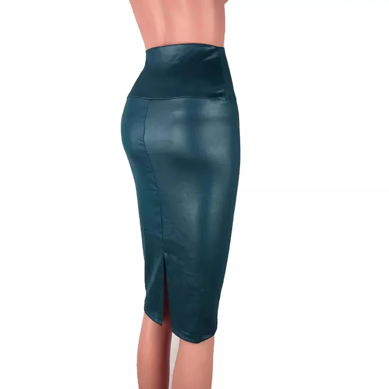 Leather High-Waisted Skirt — Image 5