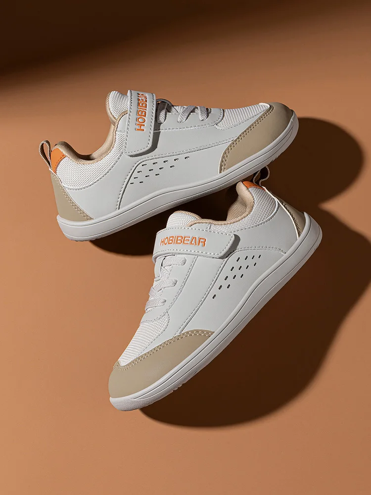 Kids' Minimalist Faux Leather Mesh Sneakers — Image 14