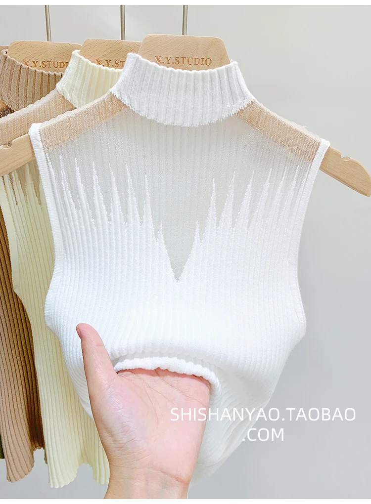 Knitted Mesh Tank Top — Image 19