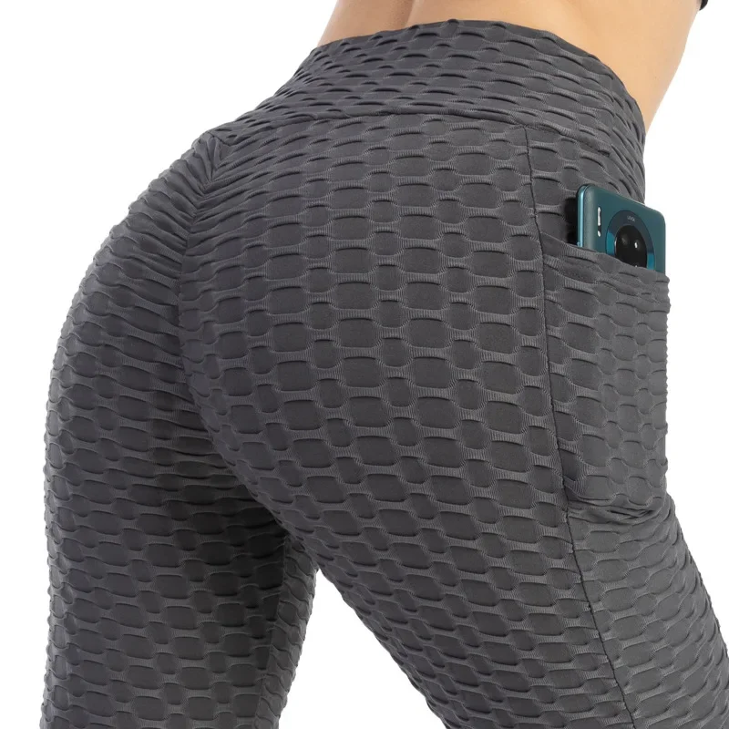 Stretchy Gym Leggings with Pocket — Image 14