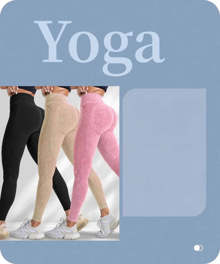 Seamless Hip-Lifting High-Waisted Yoga Pants — Image 8