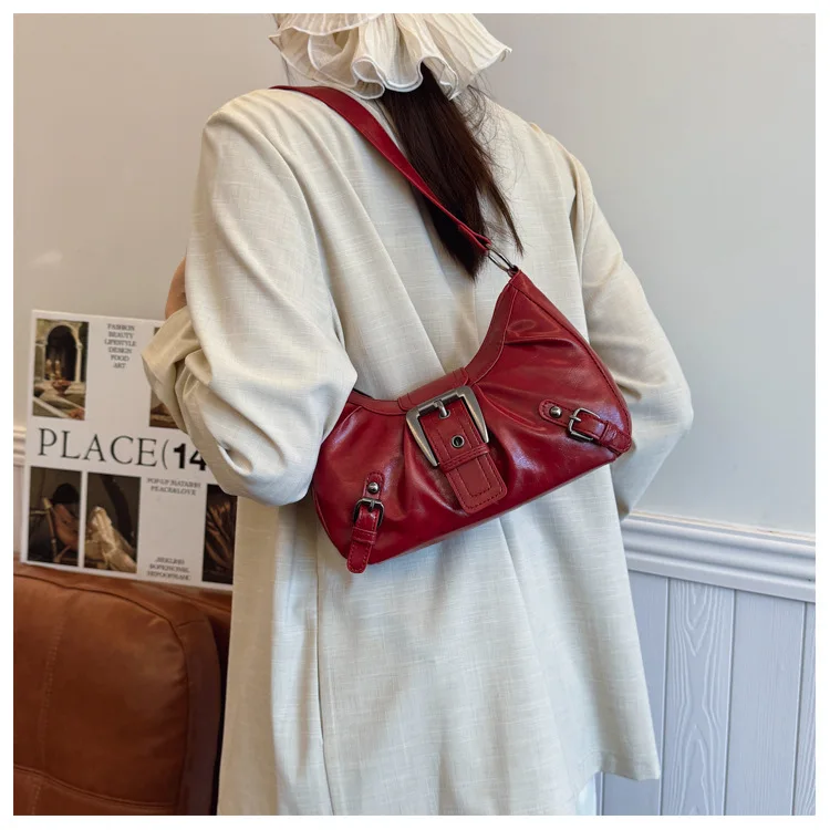 Retro Large-Capacity Pleated Bag — Image 20