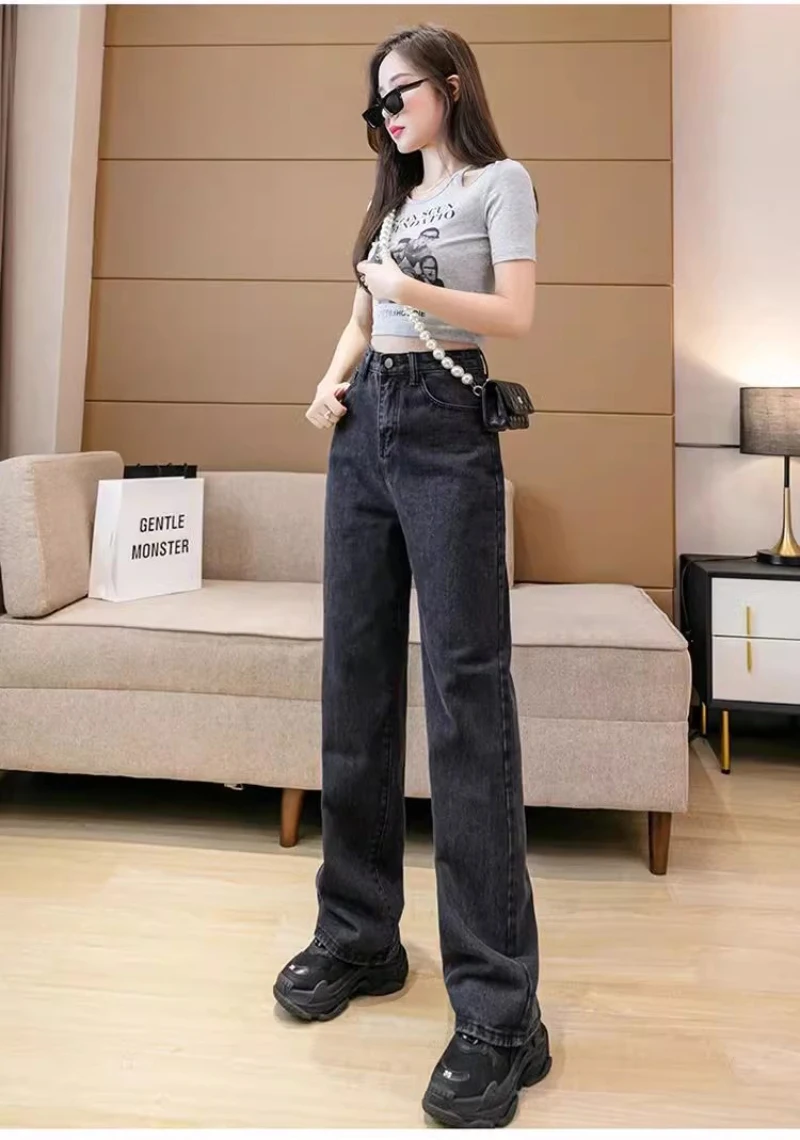 Retro Loose Denim Pants — Image 18