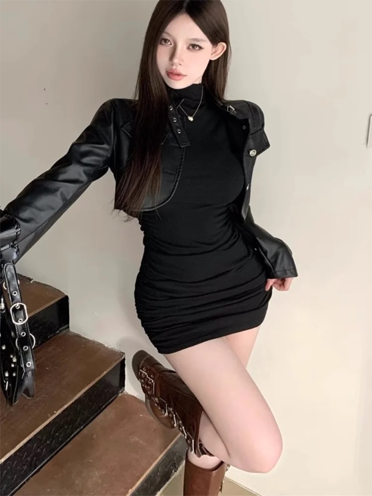 Pleated Mini Dress — Image 13