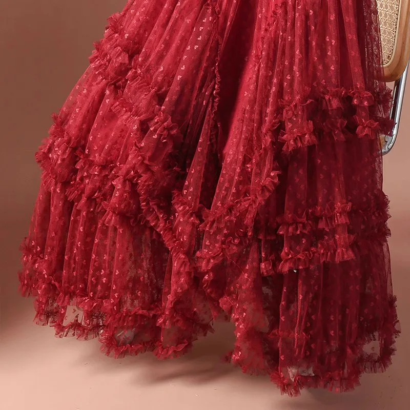 Mesh High-Waisted Skirt — Image 33