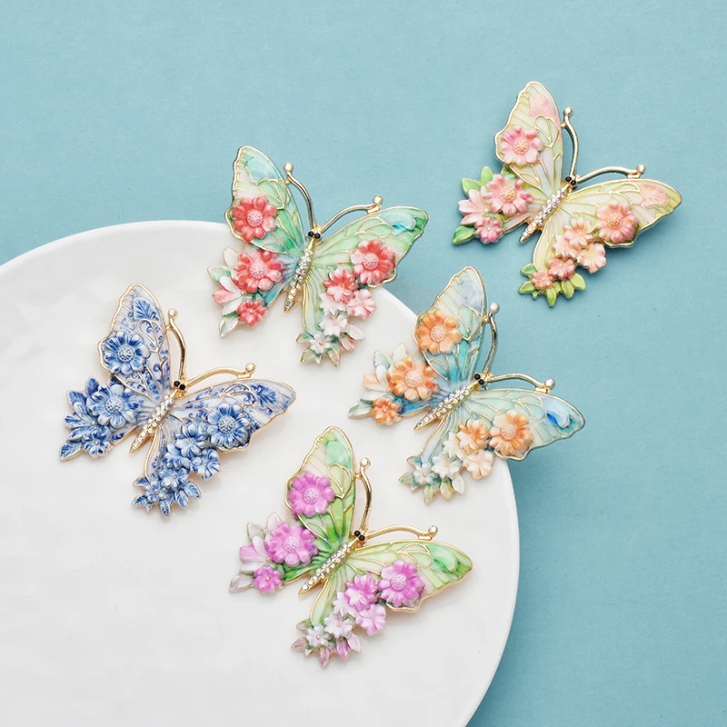 Flower and Butterfly Brooch — Image 7
