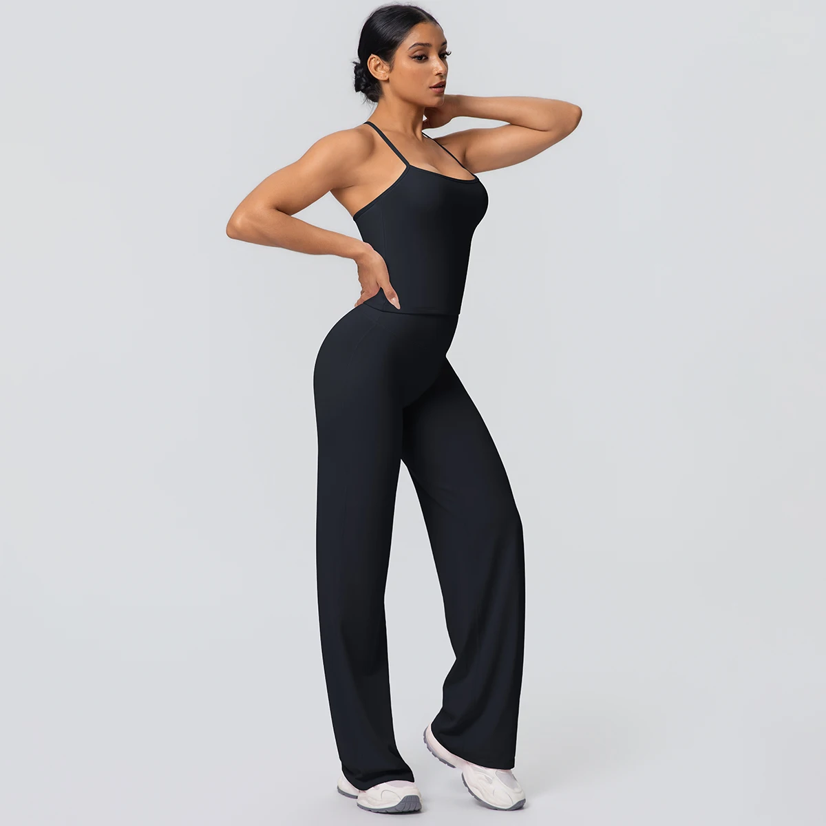 2-Piece Solid Yoga Sports Set — Image 14