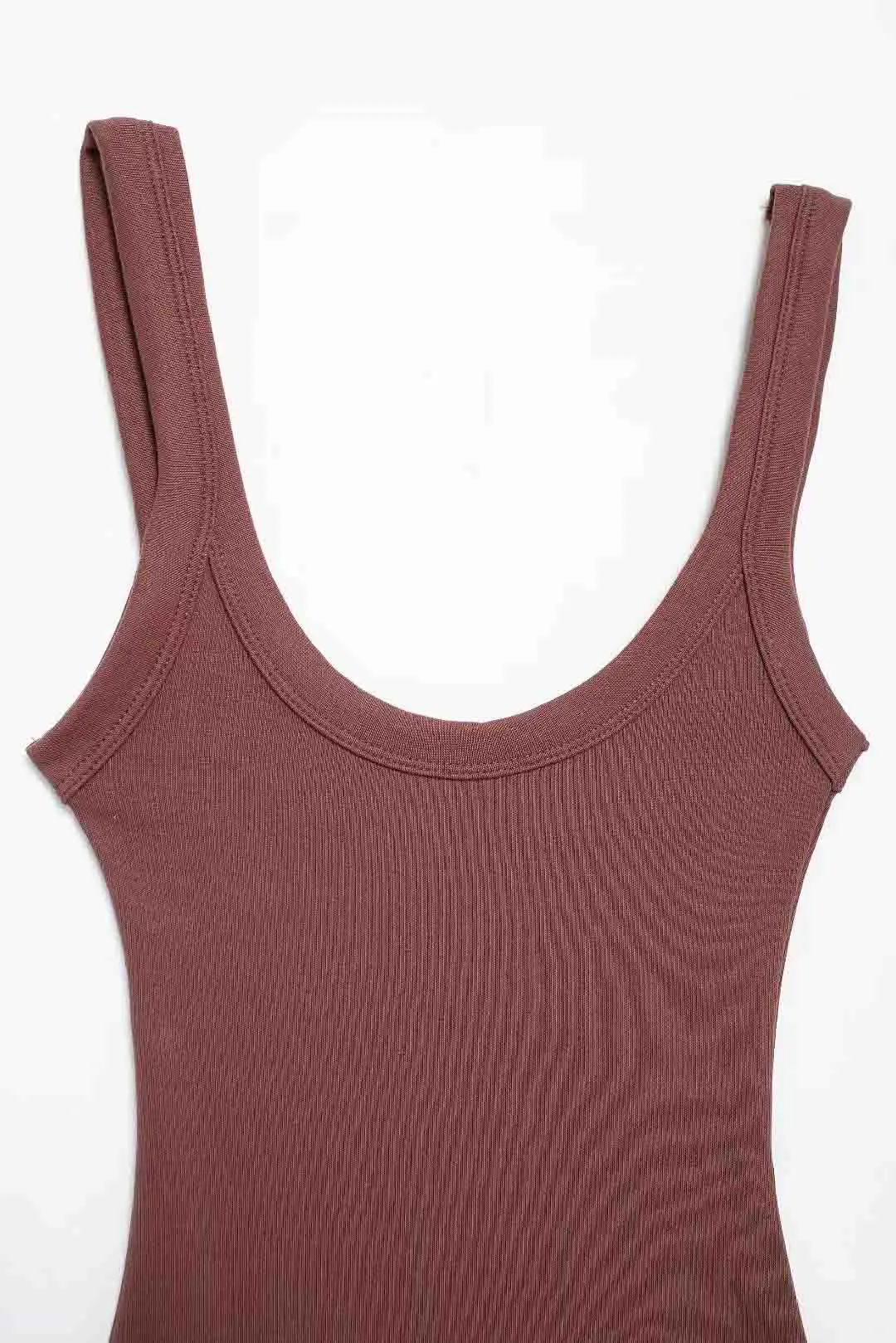 Slim-Fit Ribbed Bodysuit with Buttons — Image 13