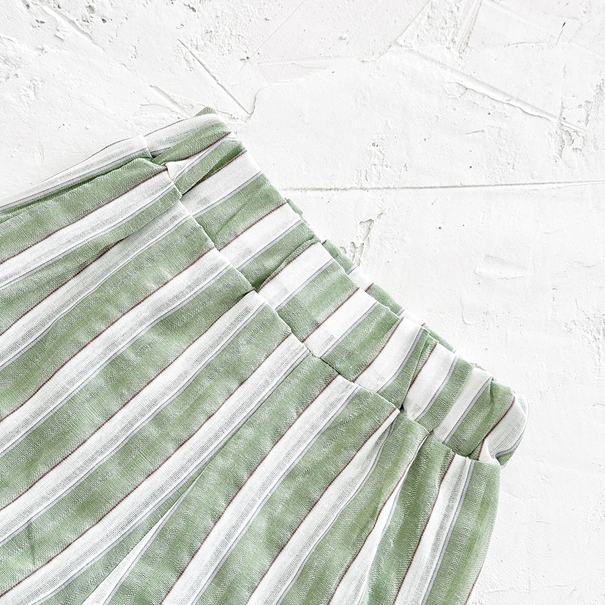 Newborn 2-Piece Striped Set with Buttons — Image 9