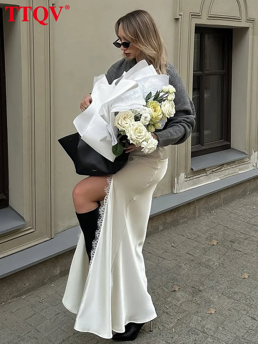 Loose Satin Skirt — Image 5
