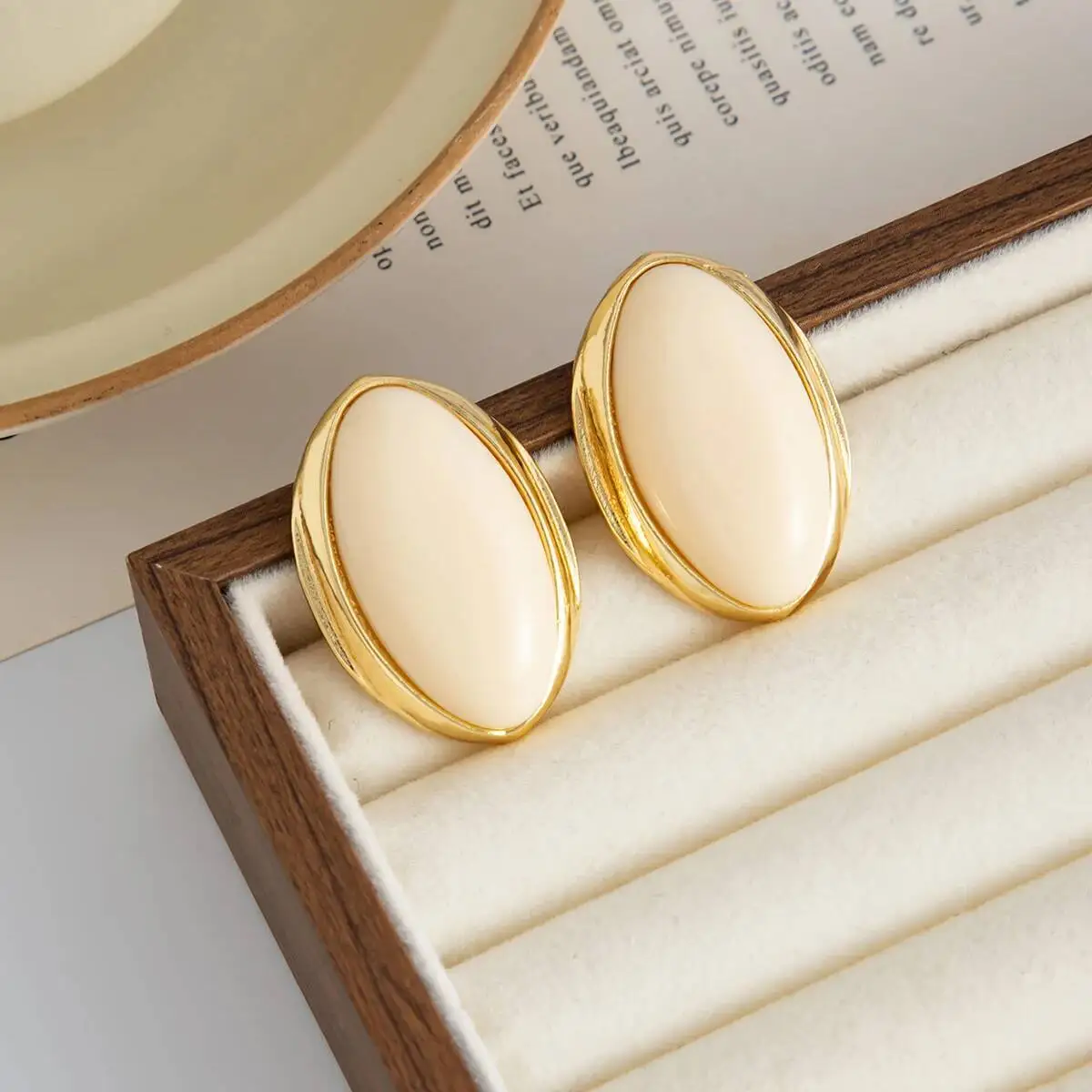 Vintage Oval Earrings — Image 8