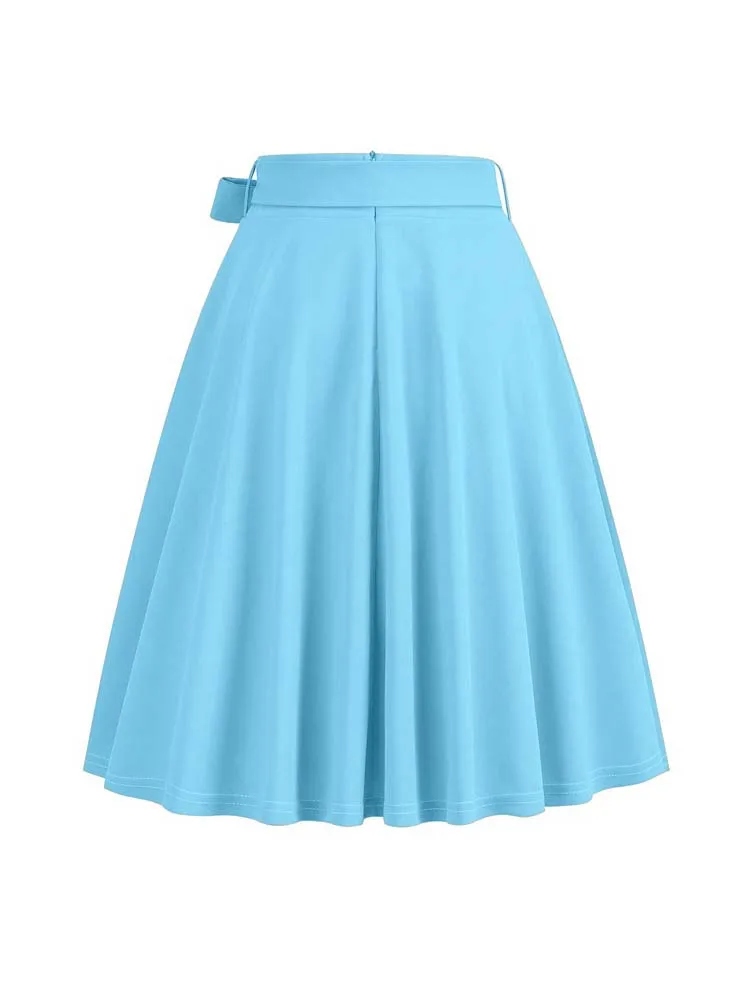 Vintage Solid Midi Skirt — Image 4