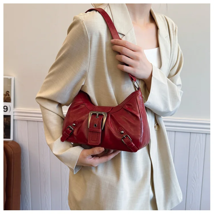 Retro Large-Capacity Pleated Bag — Image 22
