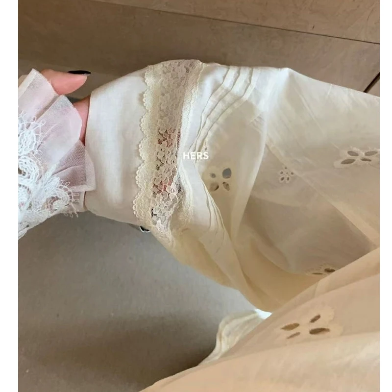 بنطال واسع الساق قطني طويل — صورة 8