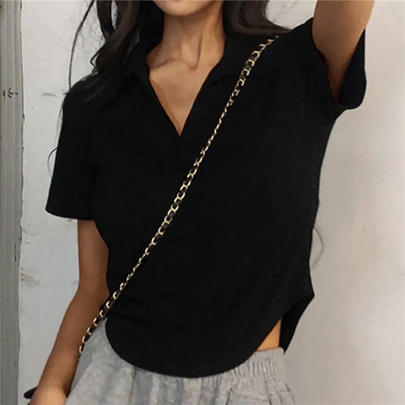 Solid Short Sleeve Summer Top — Image 6