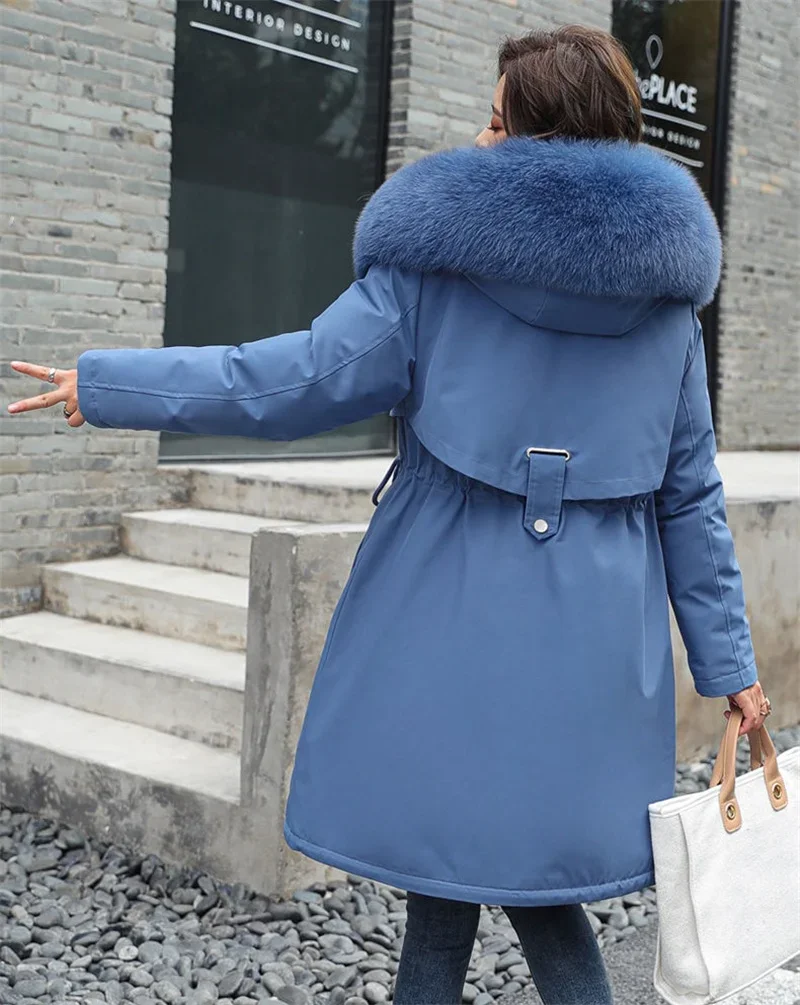 Korean-Style Loose Hooded Winter Jacket — Image 16