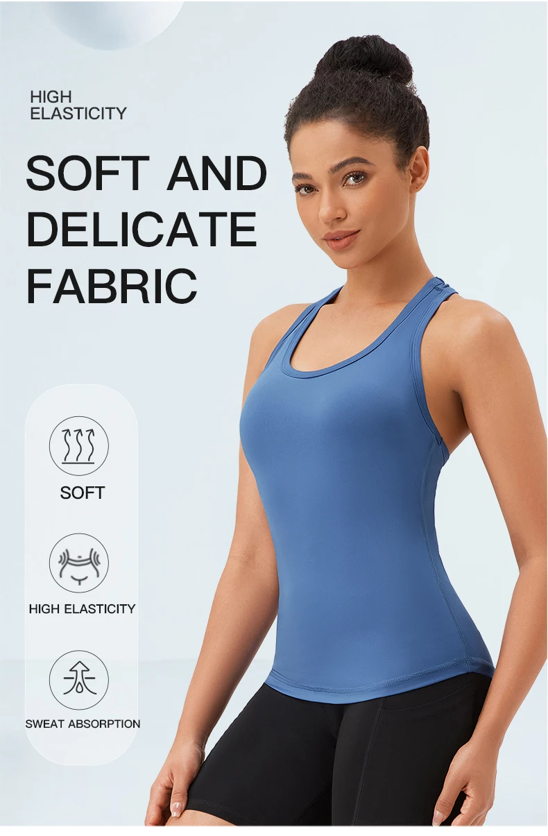 Sleeveless Yoga Fitness Shirt