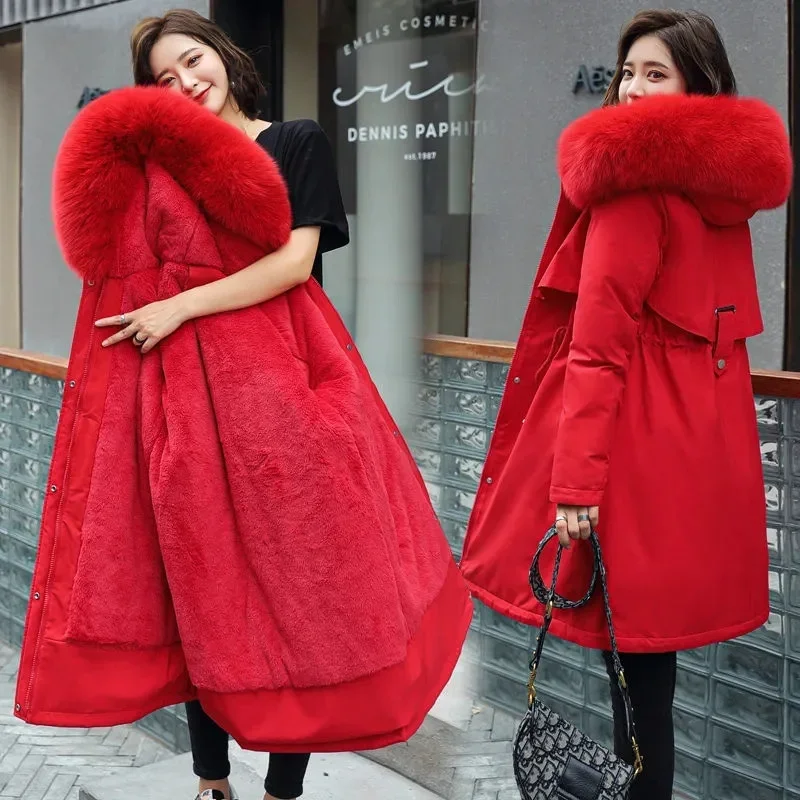 Korean-Style Loose Hooded Winter Jacket — Image 17