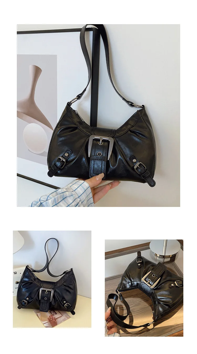 Retro Large-Capacity Pleated Bag — Image 8