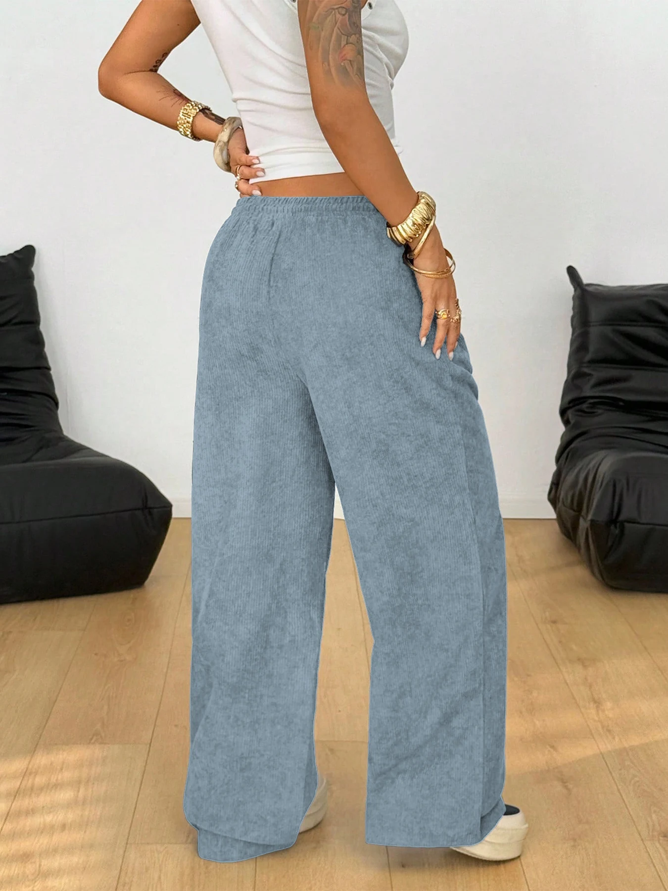Retro Cargo Pants with Drawstring — Image 15